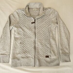 LL Bean Women's Quilted Full Zip Jacket‎ sweatshirt Small.  Outdoor